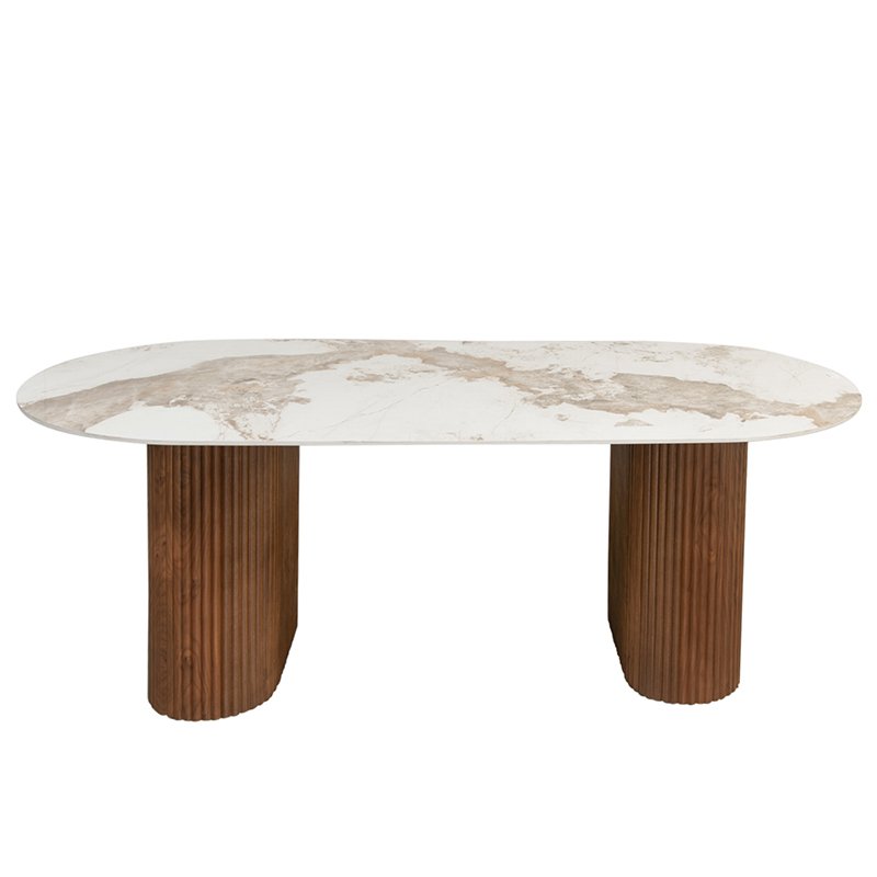 Urban Chique Eettafel Keramisch Marmer 2 Urban Chique Eettafel Keramisch Marmer - Afbeelding 2