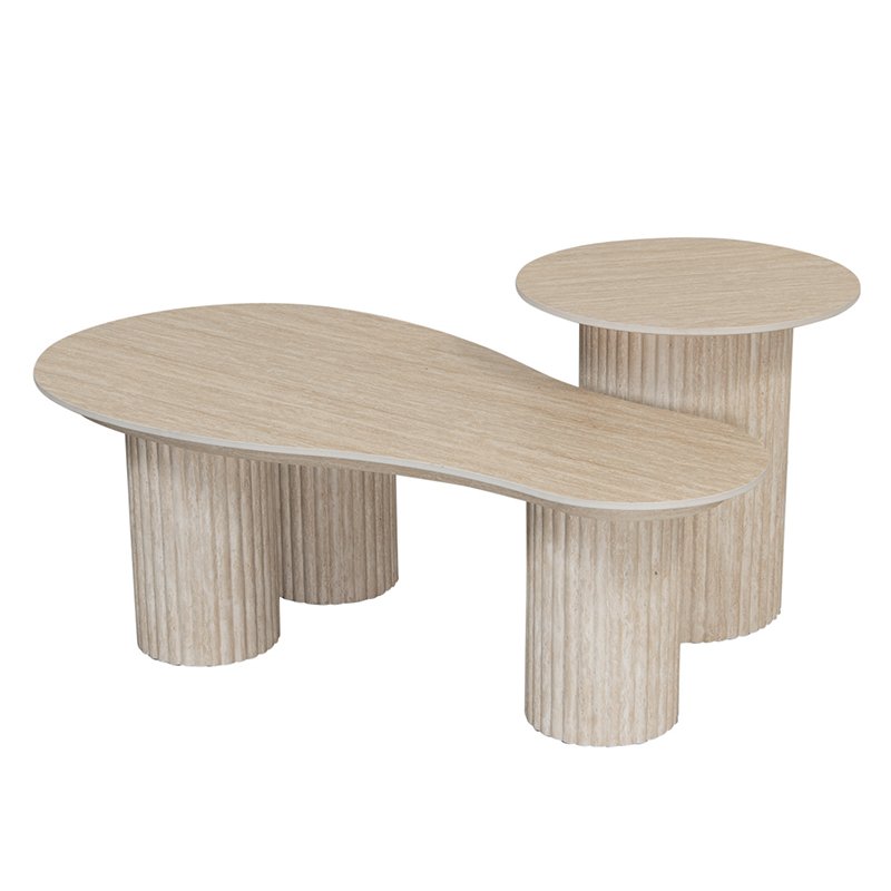 Craft Salontafel Klein Keramisch Travertin 4 Craft Salontafel Klein Keramisch Travertin - Afbeelding 4