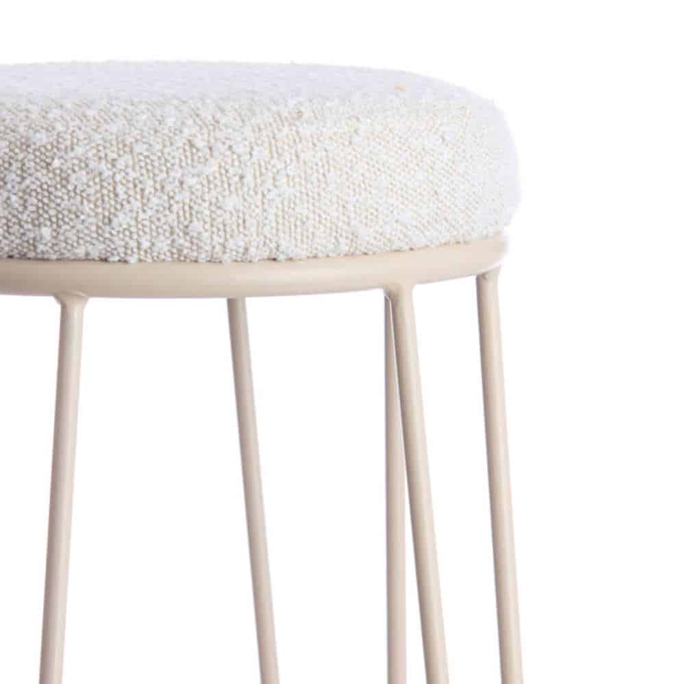 Barkruk ALICE Boucle Creme + Creme 2 Barkruk ALICE Boucle Creme + Creme - Afbeelding 2