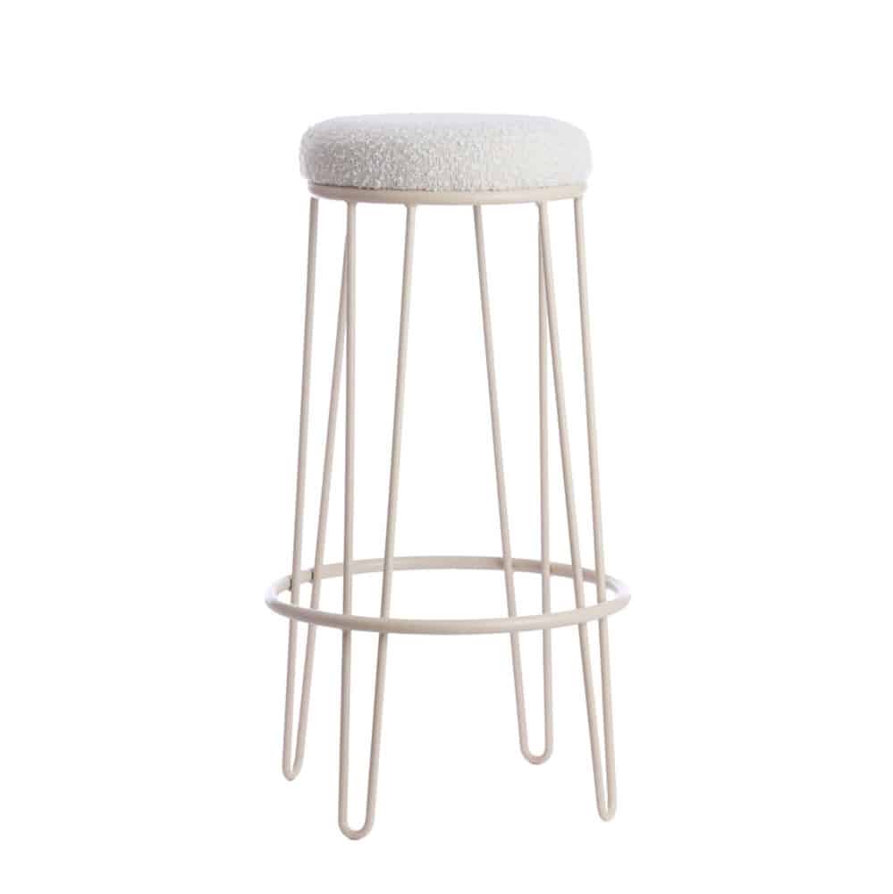 Barkruk ALICE Boucle Creme + Creme 1 Barkruk Alice creme creme