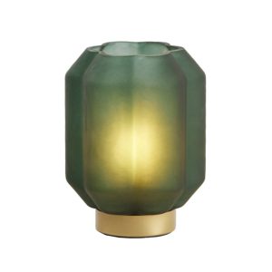 Tafellamp LED Ø13x16,5 cm YVIAS glas mat