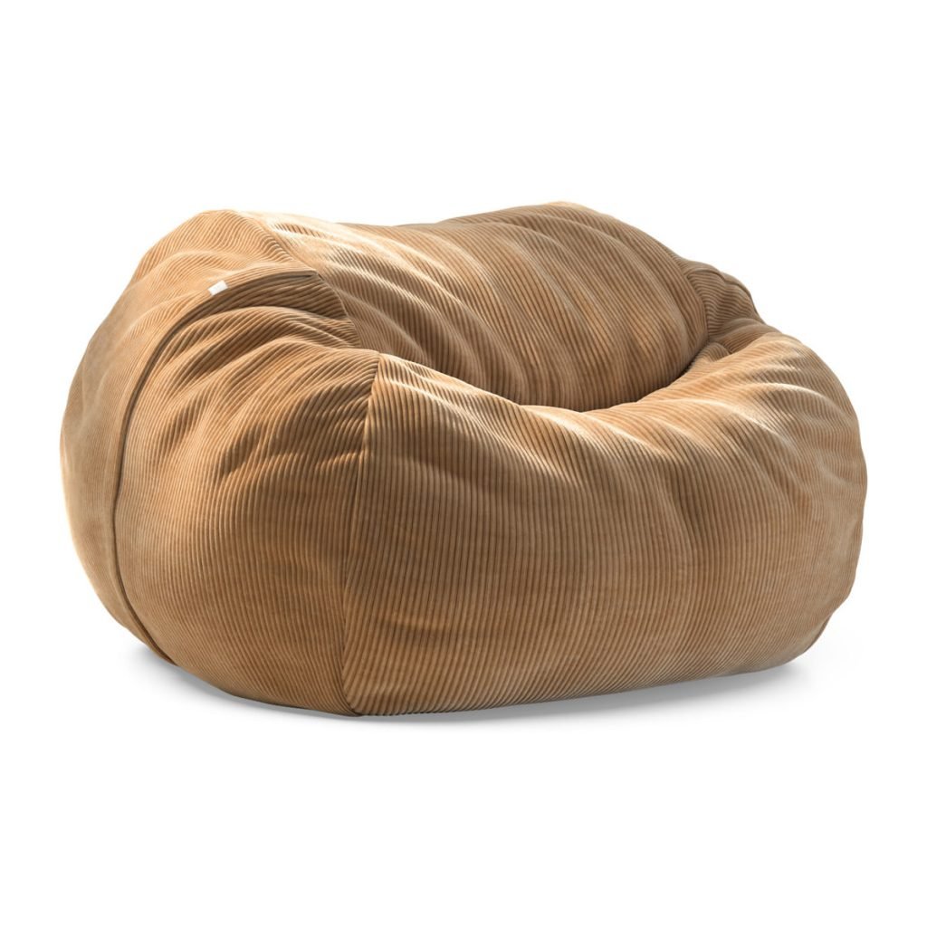 Vetsak zitzak: maten, stoffen en comfort uitgelegd 11 vetsak beanbag l cord velour camel 01