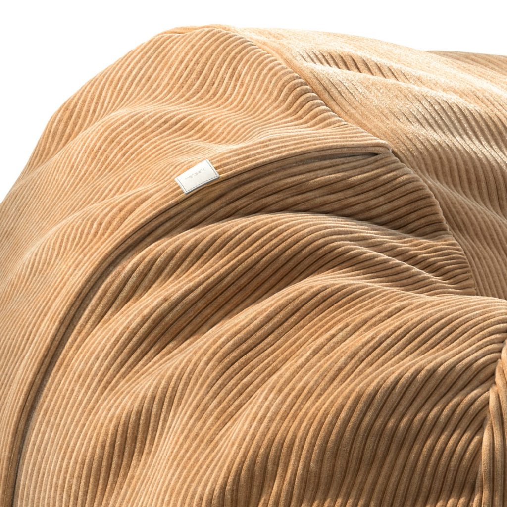 Vetsak zitzak: maten, stoffen en comfort uitgelegd 10 vetsak beanbag l cord velour camel 03